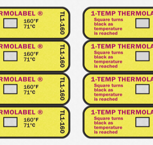 Papier thermométrique pour lave-vaisselle