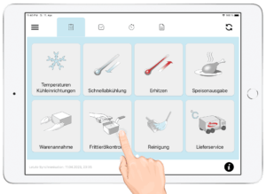 Checklisten Hauptansicht in der Alcomo HACCP App