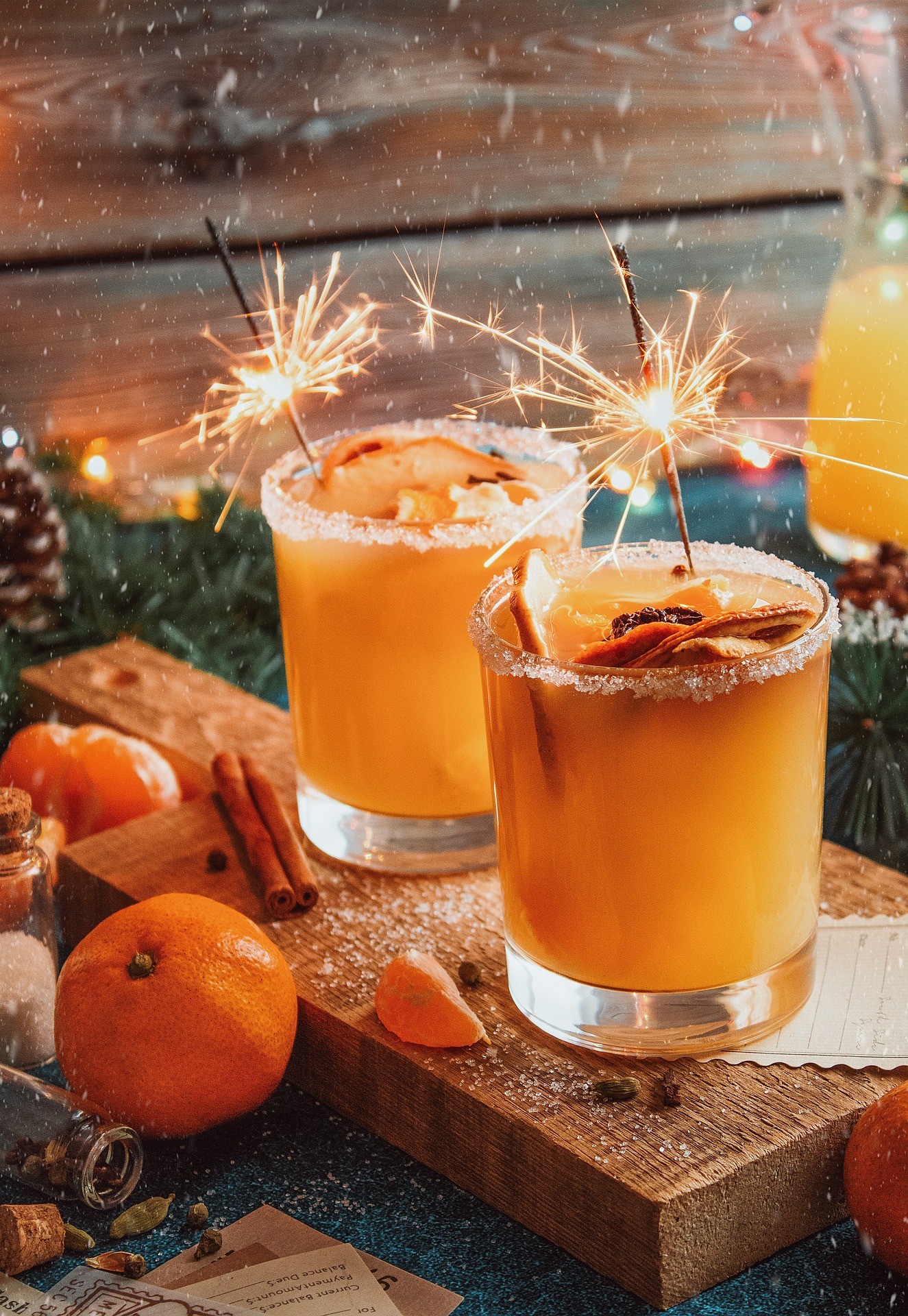 Weihnachtsdrink mit Zimt